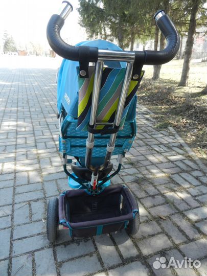 Велосипед-коляска Teac Team бирюзовый,надувные,хол