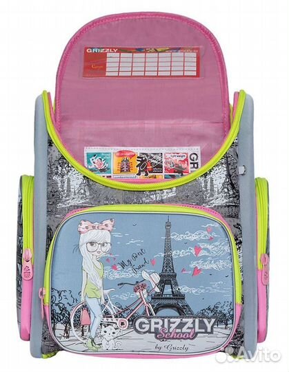 Новый рюкзак для девочки grizzly (гризли)