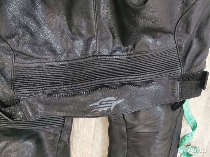 Мотобрюки кожаные женские