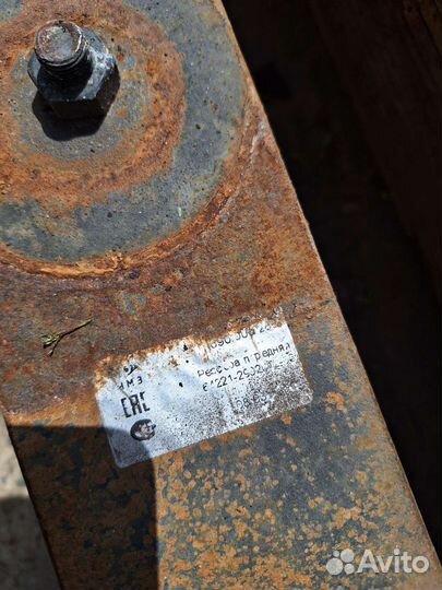 Передние рессоры маз