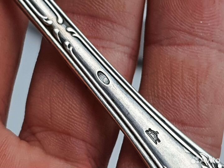 Комплект вилка и нож Серебро