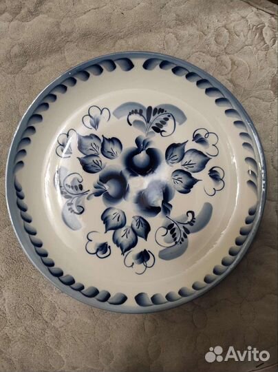 Тарелки настенные гжель 25 см