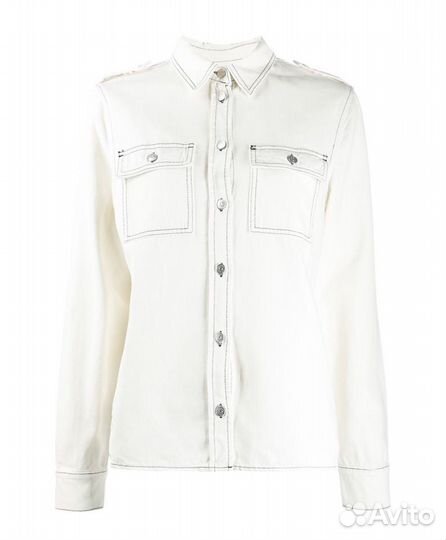 Джинсовая куртка-рубашка Ganni