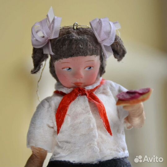 Елочная игрушка из ваты