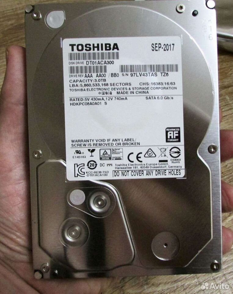 Hdd 3 tb 3.5 toshiba купить в Новочебоксарске по низкой цене с ...