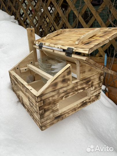 Кормушка для птиц скворечник