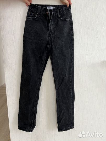 Джинсы черные Bershka Denim