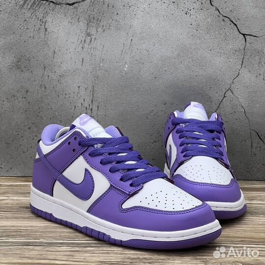 Nike Dunk Low Court Purple White кроссовки