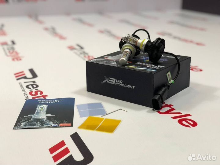 Лампы HB3 (9005) LED 6000 LM X3