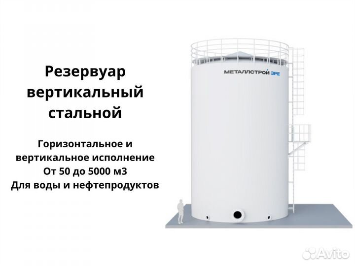 Резервуар рвс 500 м3 новый
