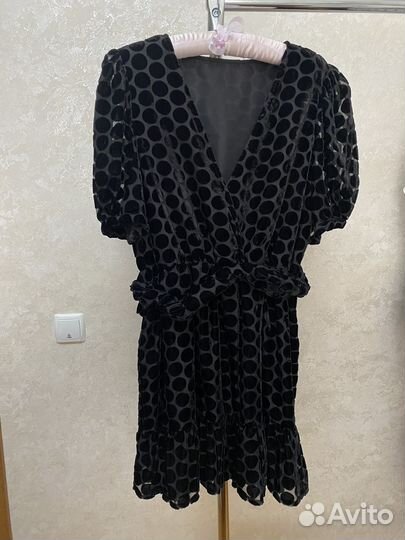 Бархатное платье zara