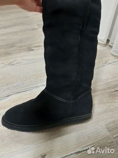 Сапоги женские натуральная замша 38