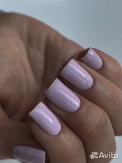 Маникюр гель лак наращивание