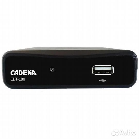 Ресивер Cadena CDT-100 черный DVB-T2 #267827