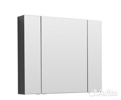 Зеркало-шкаф Aquanet Алвита New 100 антрацит