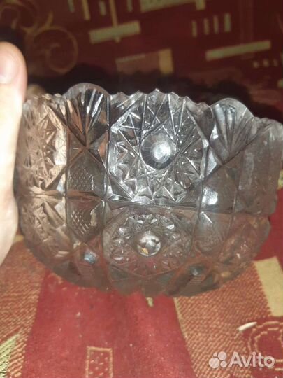 Ваза хрустальная СССР конфетница