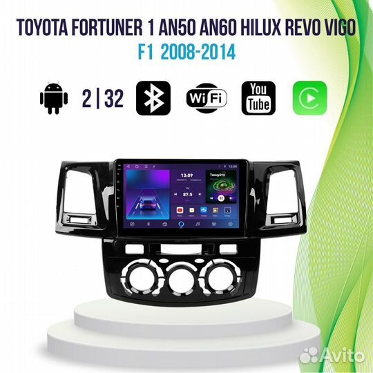 Магнитола Toyota Fortuner 15060 hilux Revo V