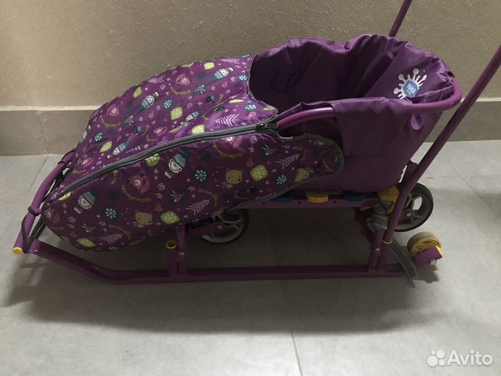 Детские санки с колесами