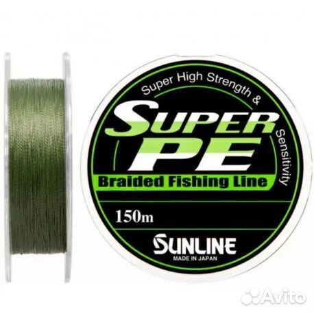 Шнур Sunline Super PE (d.green) #0.6 6lb 3кг 150м