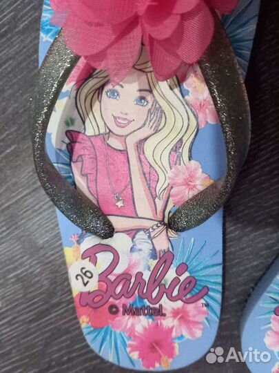 Сланцы Barbie Шлепки 26 Новые