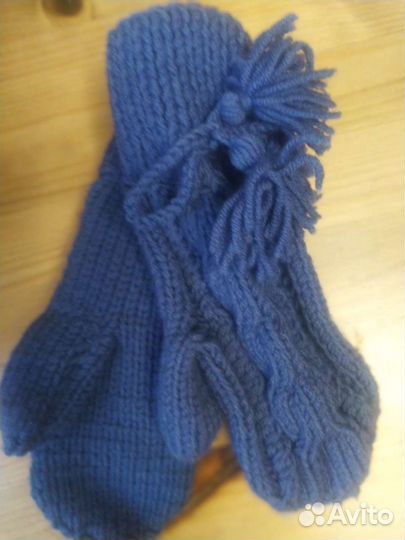 Комплект шапка шарф варежки