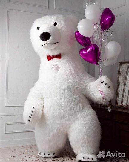 Белый мишка аниматоры