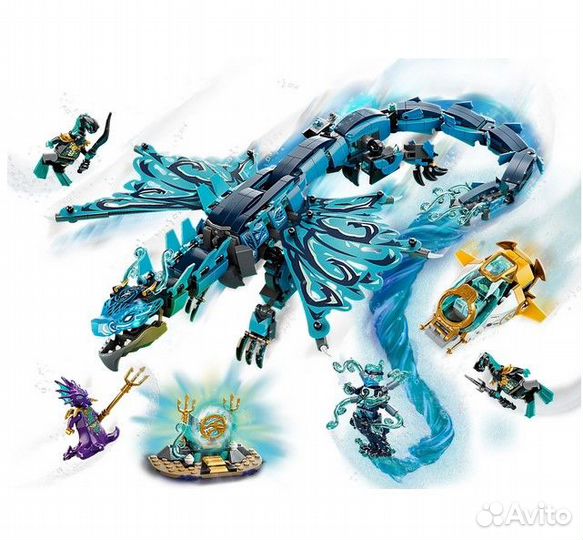 Конструктор Водный дракон / ниндзяго 785 деталей