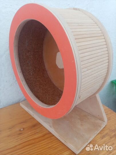 Колесо для грызунов деревянное+ домики