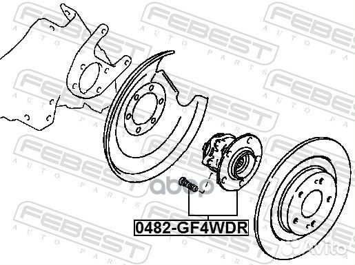 К-кт подшипника ступицы Mitsubishi ASX 10-16