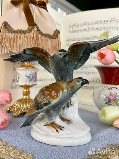 Фарфоровая статуэтка Соколы Германия