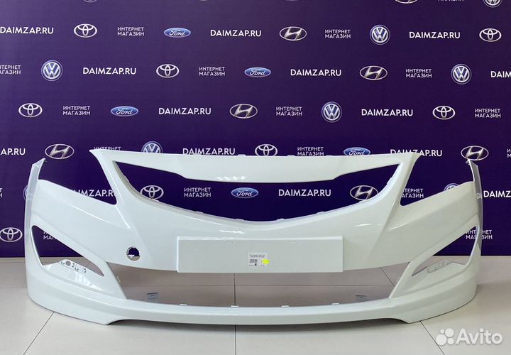 Бампер Передний Hyundai Solaris 2015 Белый