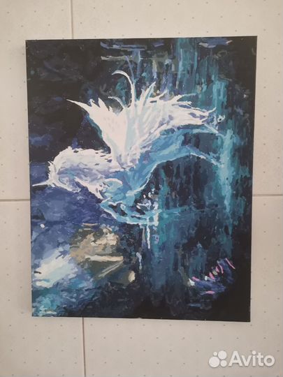 Нарисованная картина по номерам