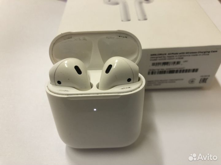 Оригинал Apple Airpods 2 в зарядном футляре рст