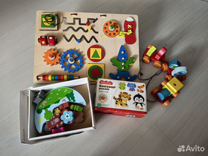 Развивающие деревянные игрушки