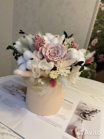 Букет из стабилизированных цветов