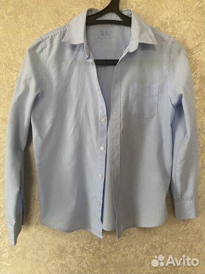 6 школьных рубашек на мальчика 140-146 размер