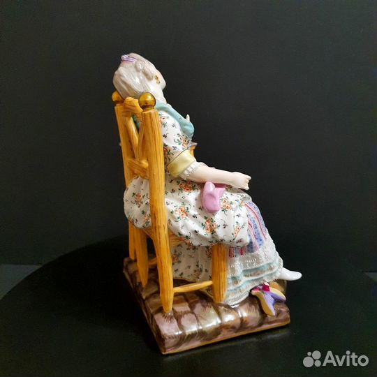 Фарфоровая статуэтка Спящая Луиза, Meissen, 19век