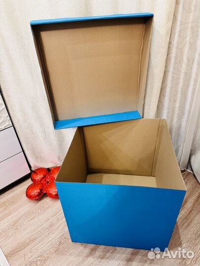 Коробка большая для подарков и шаров на праздник
