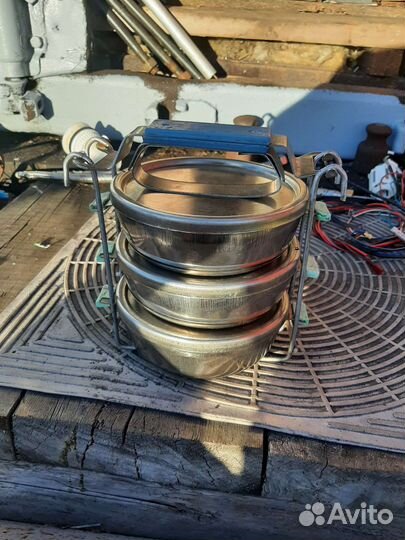 Набор мисок с крышкой СССР