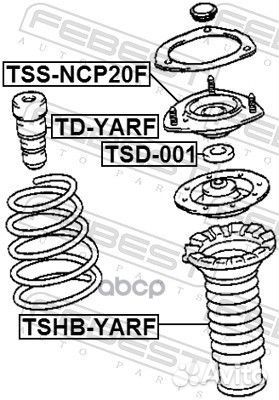 Опора переднего амортизатора toyota yaris NCP1#