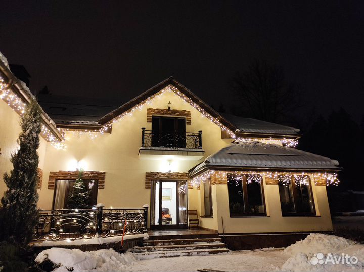 Контурное освещение дач