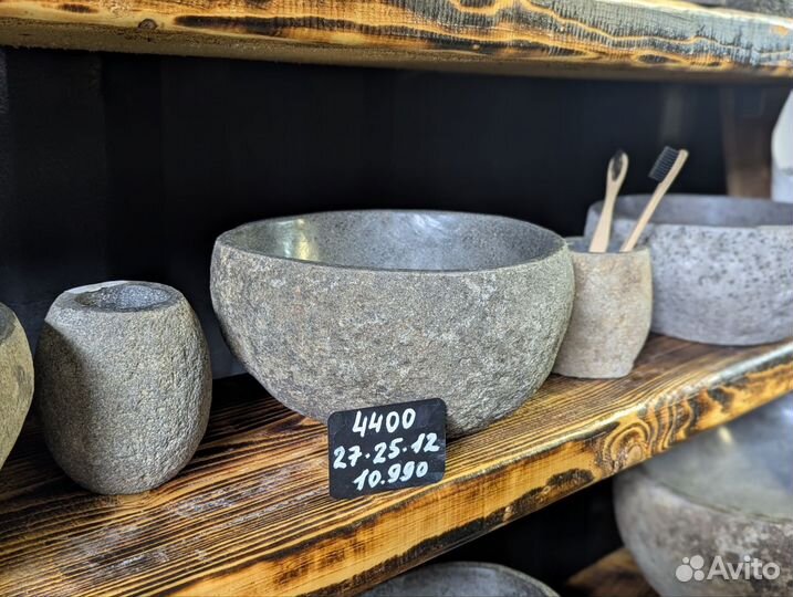 Набор для ванной из речного камня