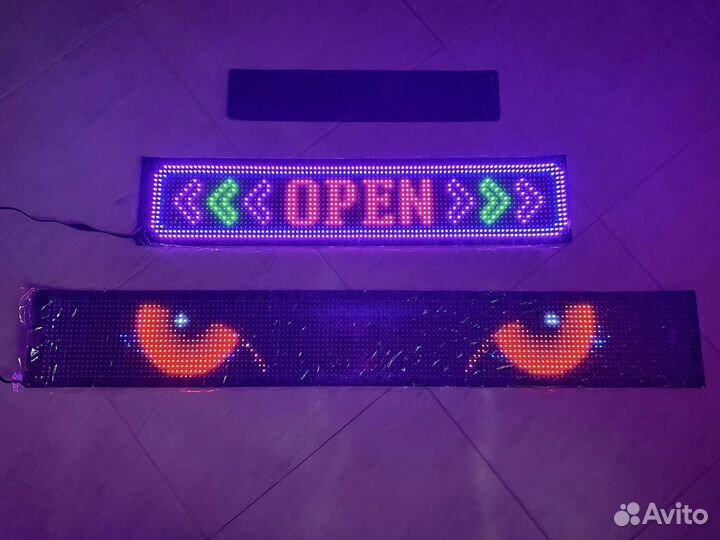 Бегущая строка на лобовое