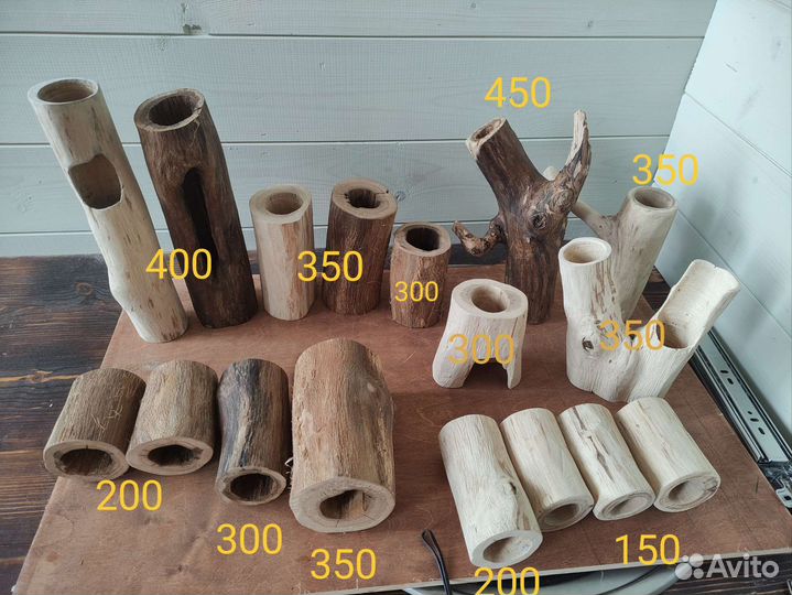 Коряги из дерева для сомов, трубки, гроты