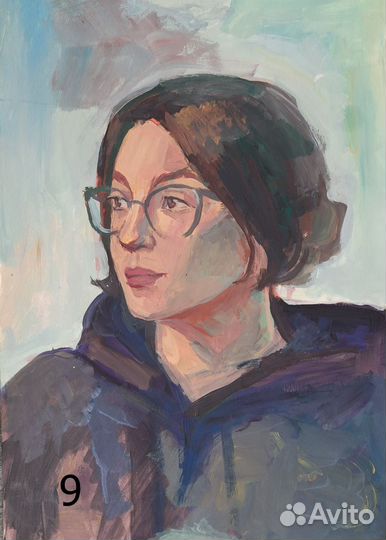 Учебные работы,этюды маслом