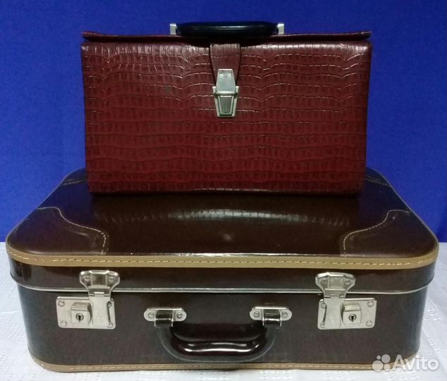 Чемодан винтажный, портфель, сумочка и т п и т д