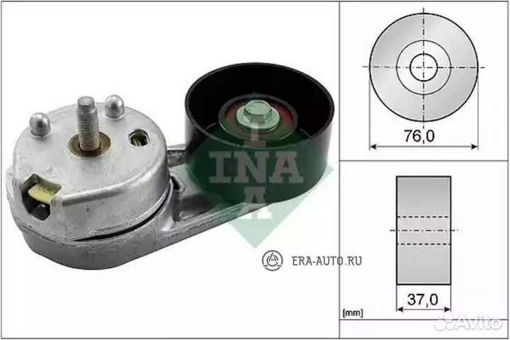 INA 534059710 Натяжитель поликлин.ремня с роликом