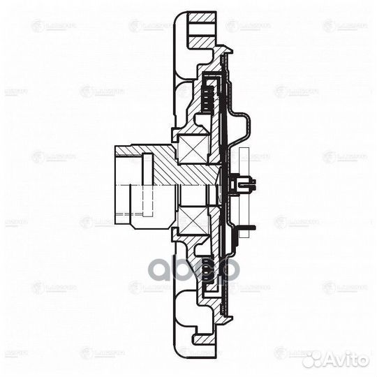 Муфта вентилятора lmc1029 luzar