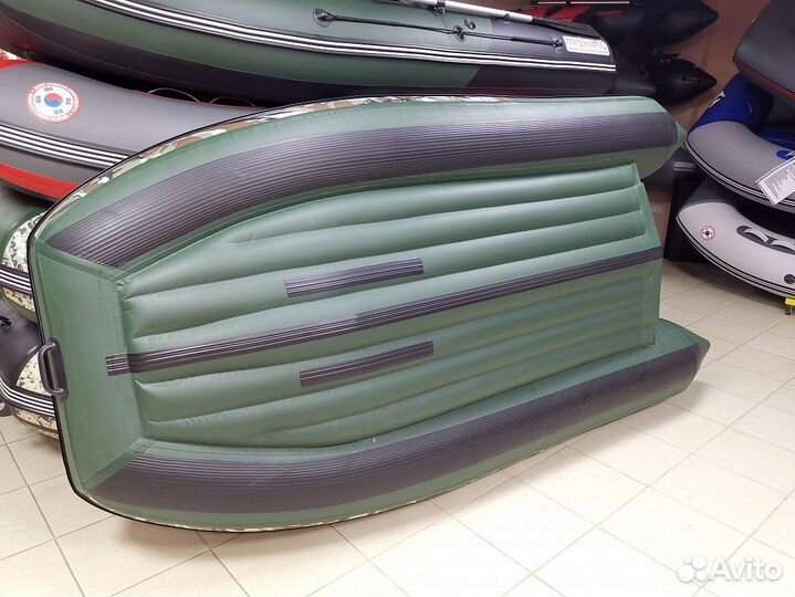 Лодка mishimo PRO 370 В зеленом цвете
