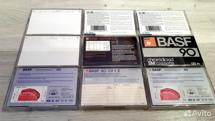 Аудиокассеты basf,разных годов